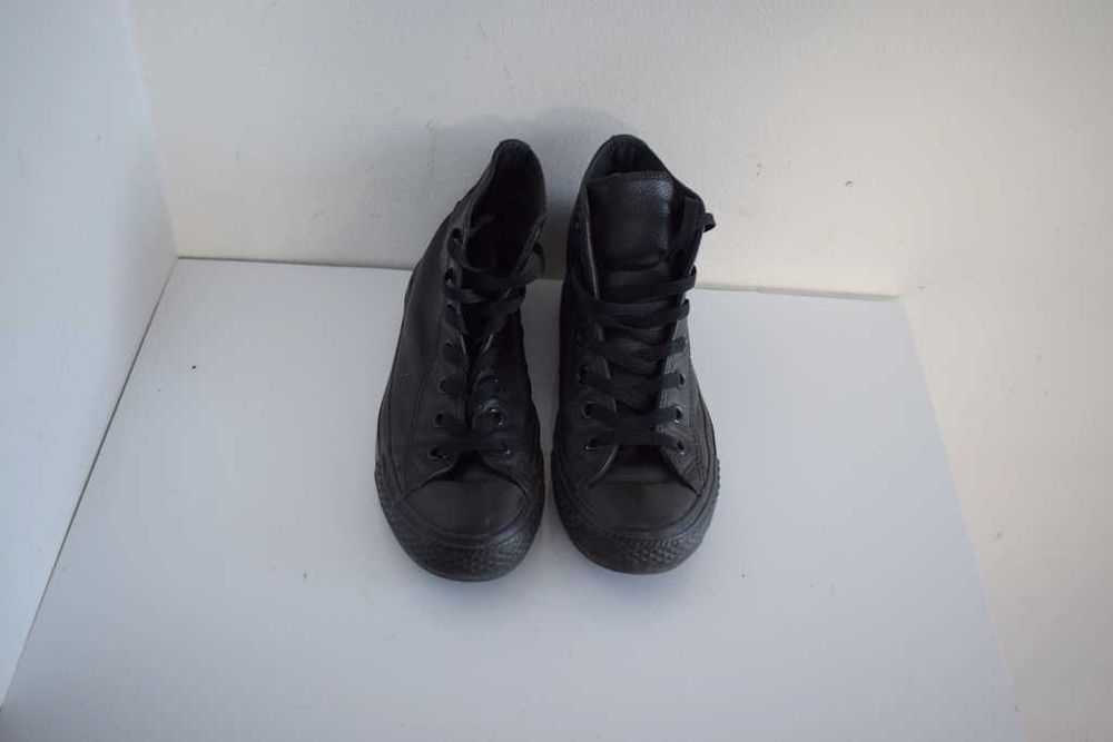 Buty Trampki Converse czarne wysokie skórzane 37