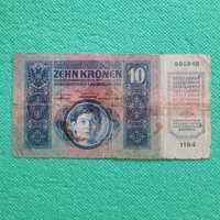 Банкнота 10 крон Австро-Угорщина, 1915 рік