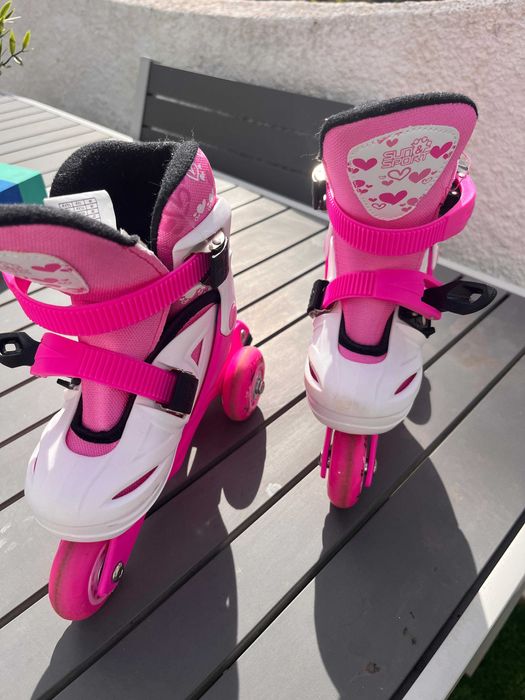 Children's bike and roller blades