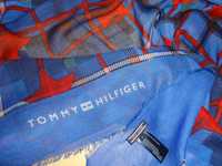 TOMMY HILFIGER bardzo duża delikatna chusta apaszka szal pareo MODAL