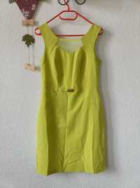Szałowa limonkowa sukienka rozm. S #komunia #wesele  Nuance