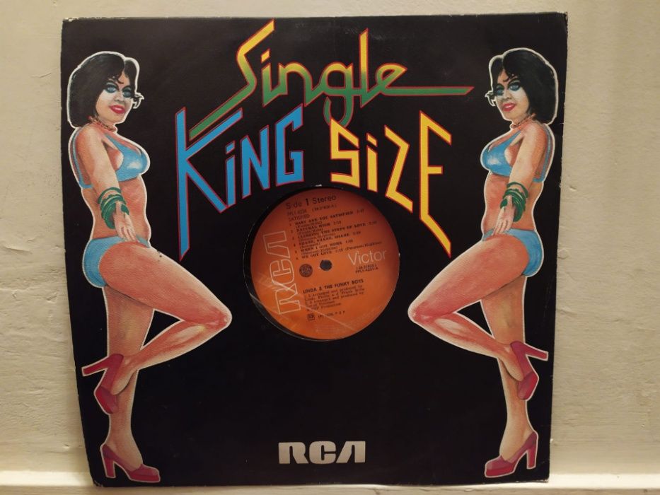 Disco vinil RCA - Linda & the Funky Boys - Single King Size