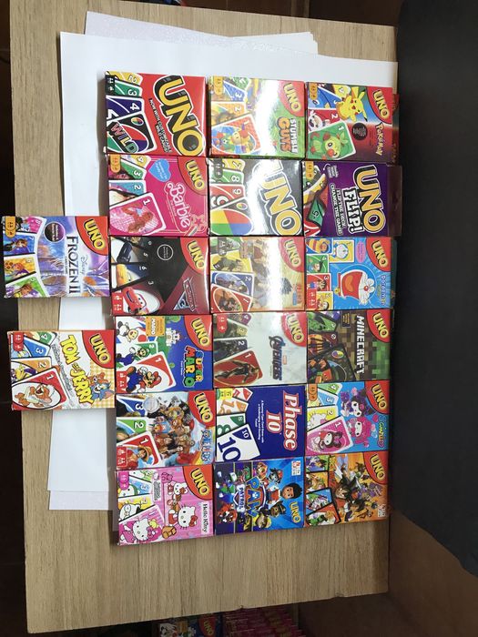 Cartas uno varios modelos