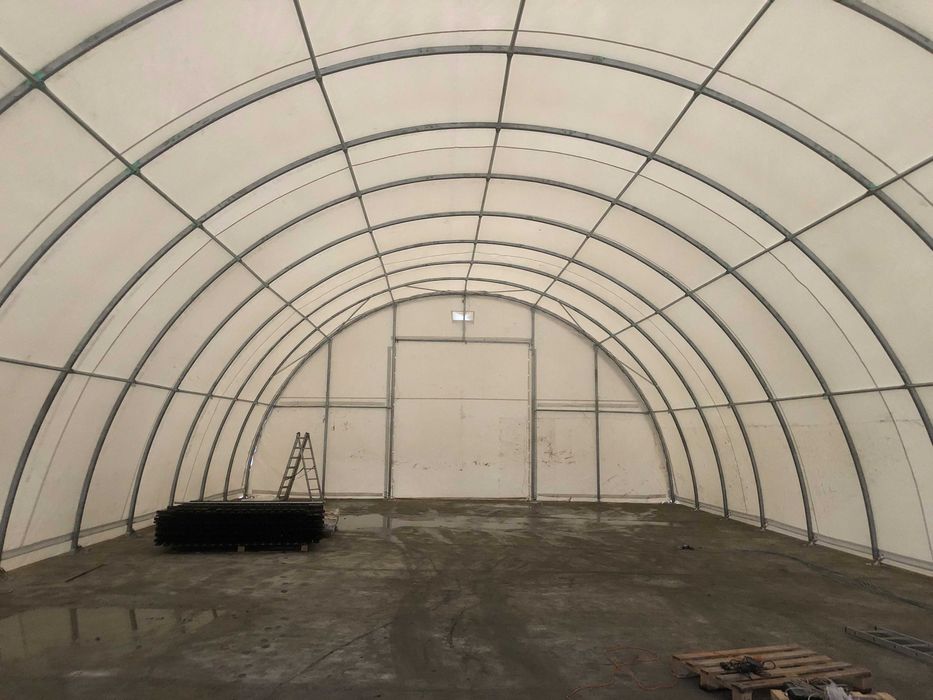 Hala namiotowa łukowa 9,15x12x4,5m magazyn wiata konstrukcja ocynkowan
