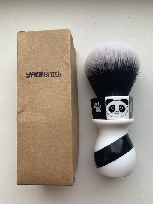 Помазок кисть щетка для влажного бритья YAQI 24мм синтетика Панда
