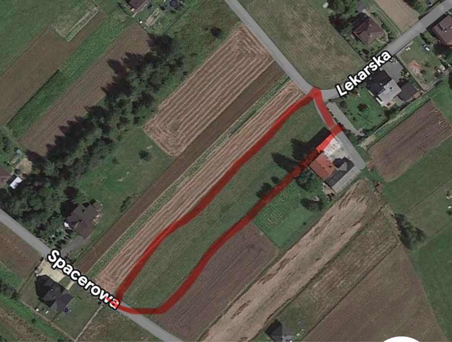 Działka budowlana Łączany 34 ary