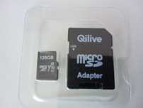 Karta pamięci MicroSD 128 GB Qilive z adapterem na SD