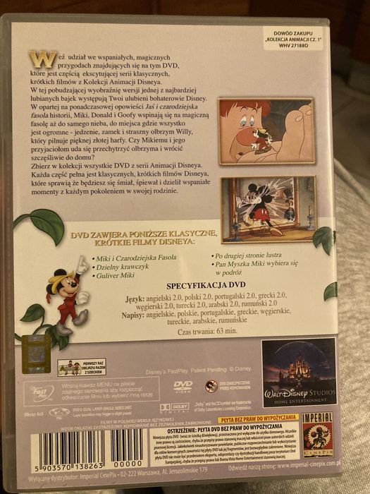 Plyta DVD Disney miki i czarodziejska fasola film bajka myszka miki