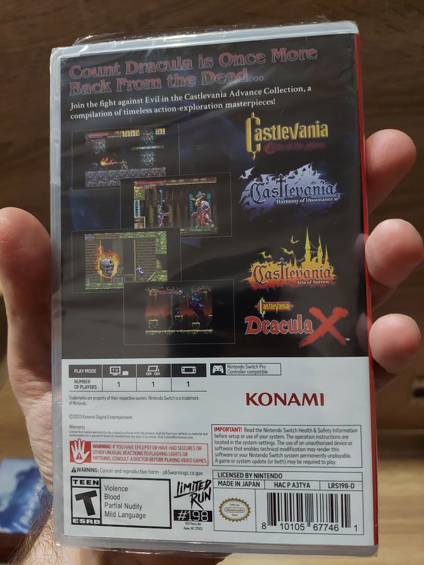 Castlevania advance collection Nintendo Switch