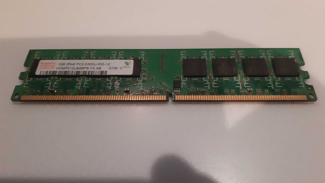 Оперативная память DDR-2 hynix 1gb 2rx8 pc2 5300u 555 12