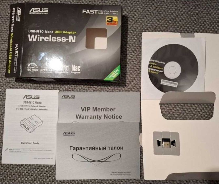 Wi-Fi адаптер Asus USB-N10 Nano