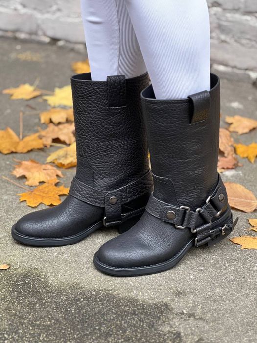 Чоботи шкіра Miu Miu