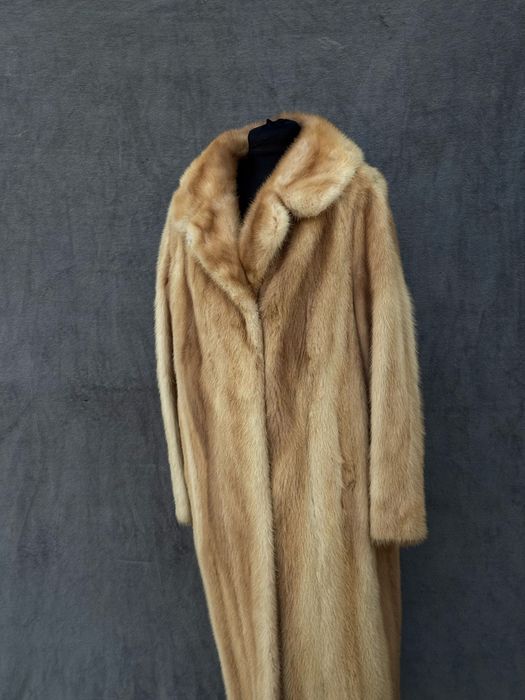 Długie futro z norek