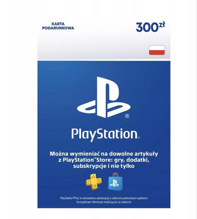Sprzedam doładowanie playstation store 300 zł