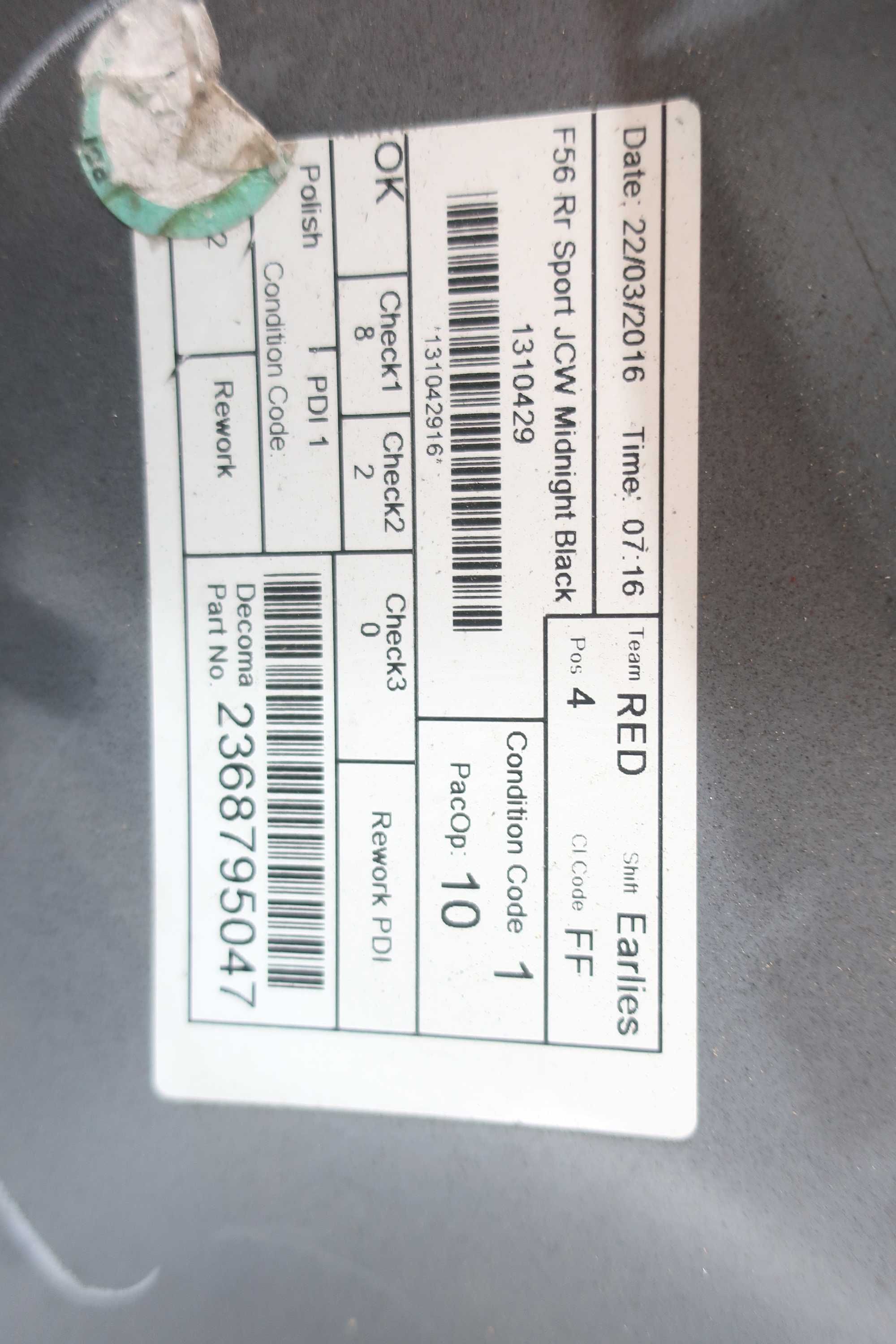Zderzak tył tylny MINI F56 JCW pdc