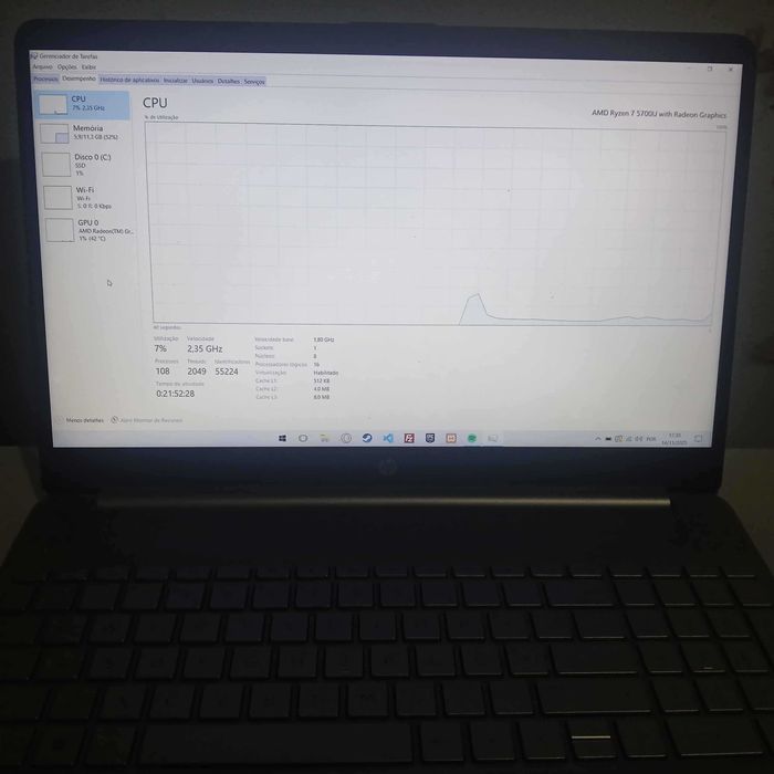 Portátil HP Ryzen 7 - 3 anos de garantia!