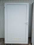 DRZWI Zewnętrzne Aluminiowe Pełne Wejściowe 119x207cm Białe