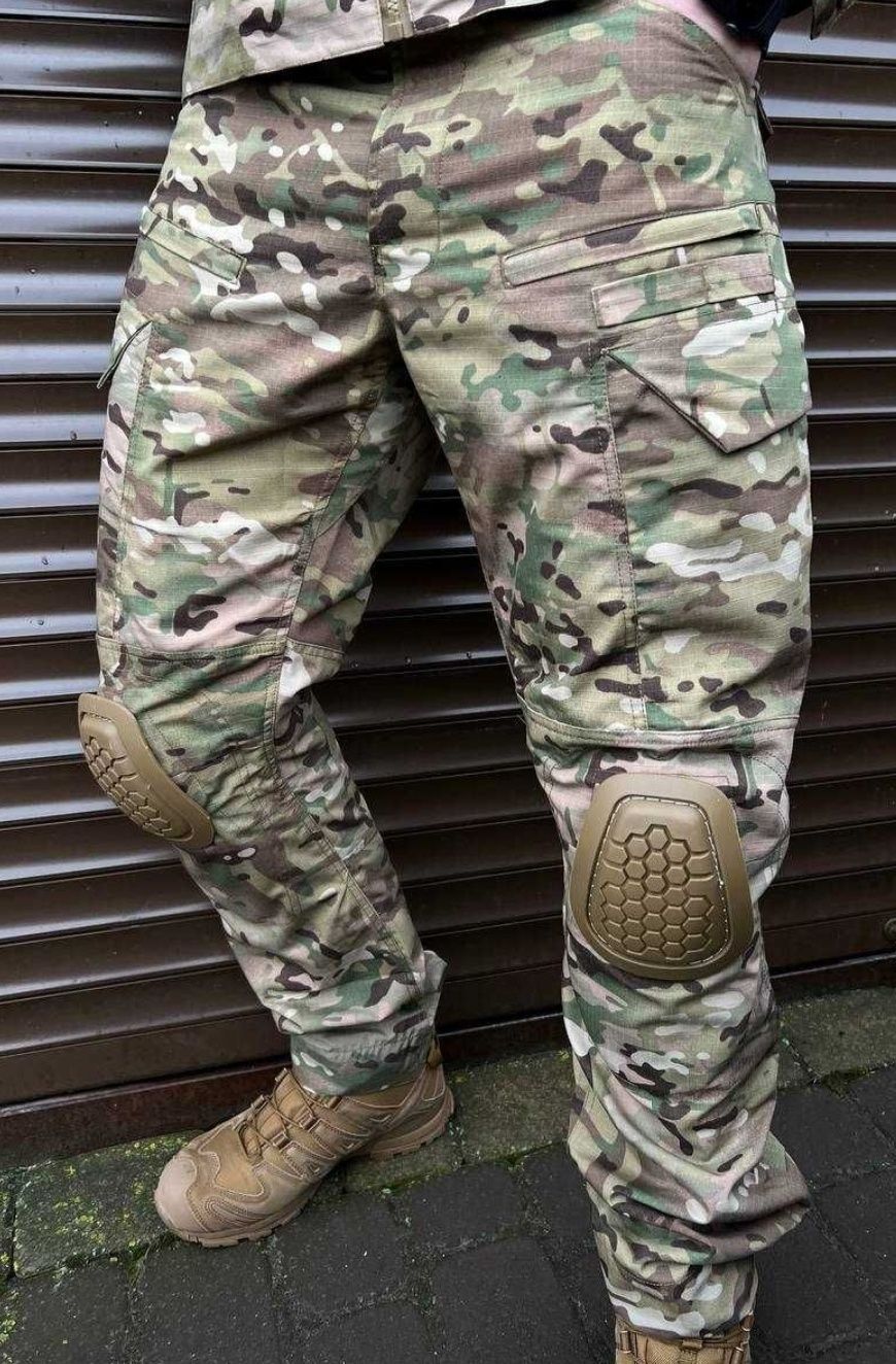 Тактичні штани з наколінниками G4 мультикам XXL