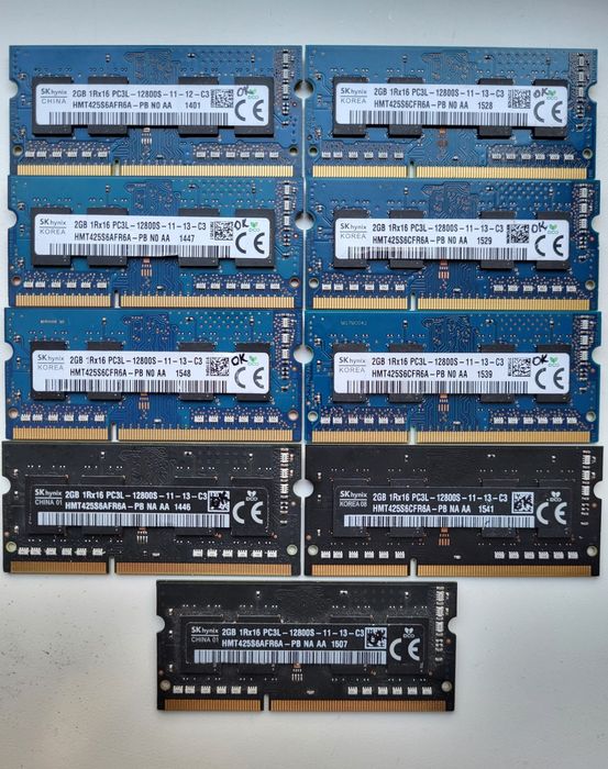 Пам'ять в ноутбук 2 ГБ ДДР3