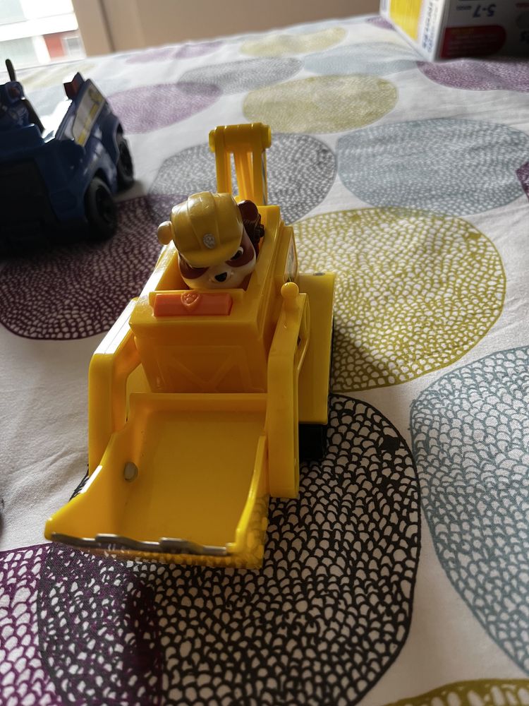 Conjunto 9 carros e figurinhas patrulha pata