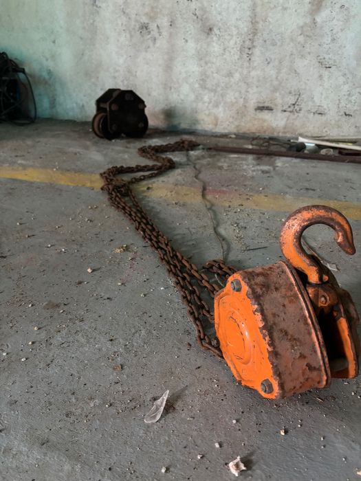 Talha manual de corrente 1T + Carro porta-talha 1T