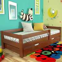 Ліжко дитяче дерев'яне Альф Букове колір яблуня 80*190