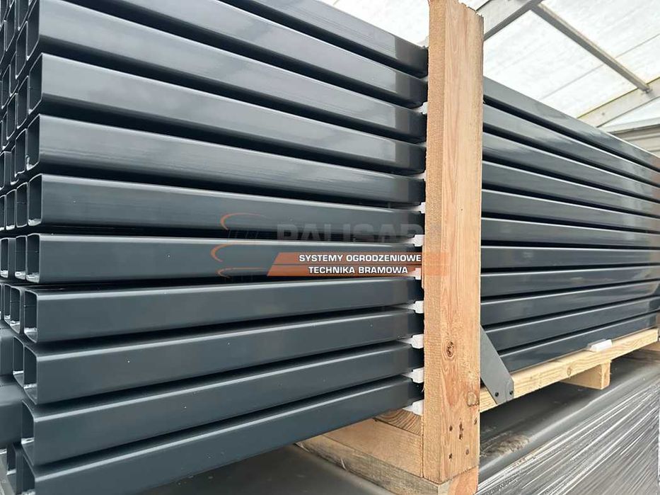 SŁUPKI do ogrodzenie PANELOWE 60x40x2 mm - 230 cm 2,3 m | MOCNE 2,0 mm