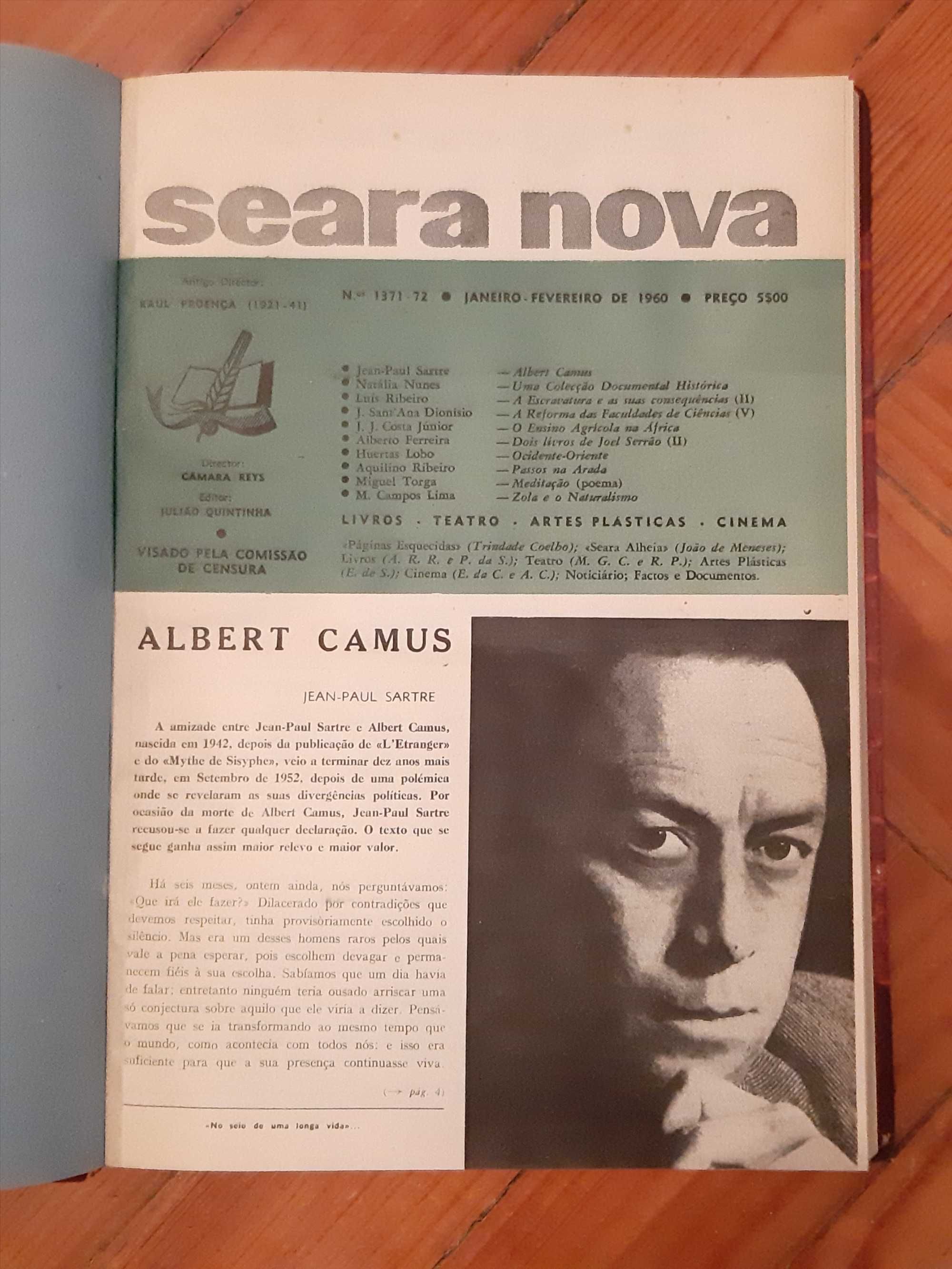 Vendo 14 volumes encadernados da revista Seara Nova. Negociável.