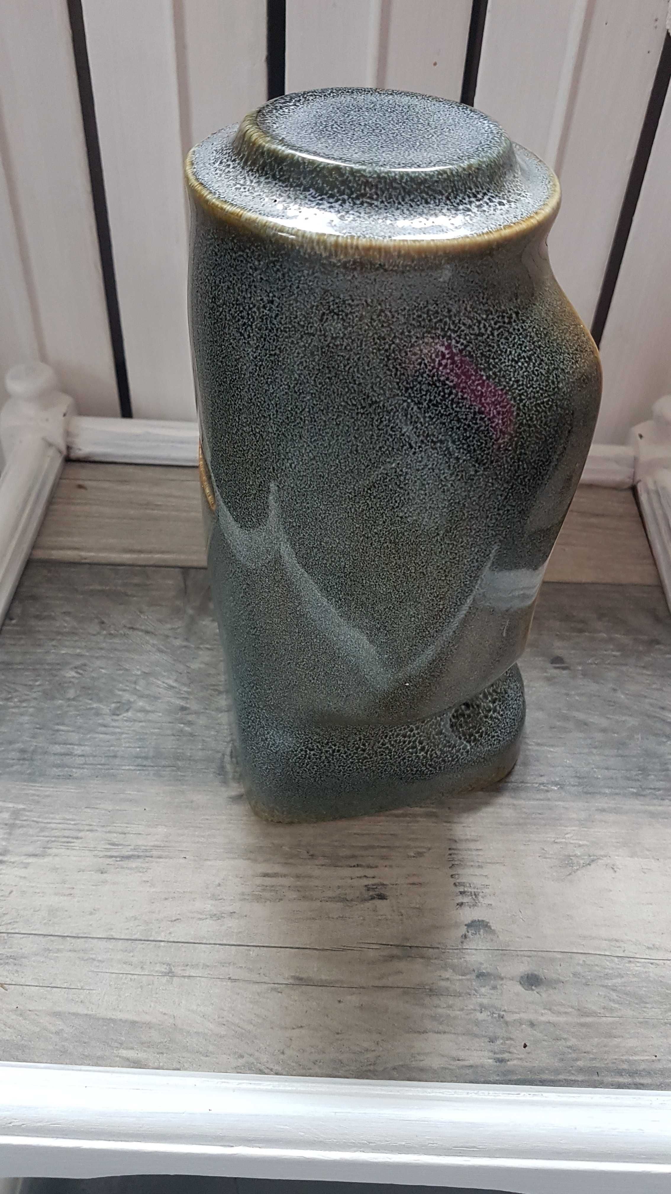 zegar porcelanowy nakręcany PRL Mirostowice