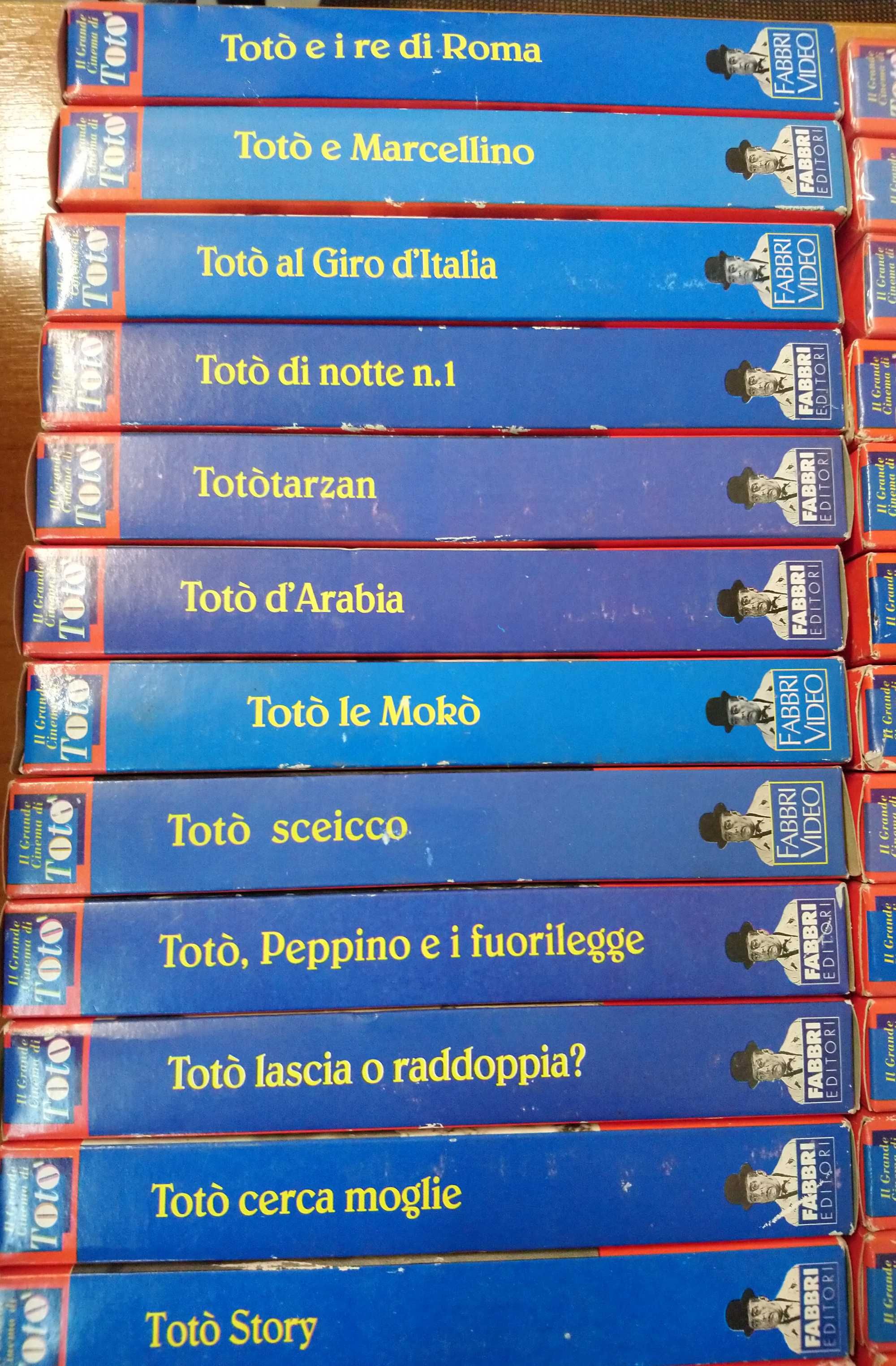 Kino włoskie, włoskie filmy Toto - 63 kaset VHS
