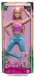 Barbie made to move blondynka gimnastyczka joga ruchoma lalka HRH27