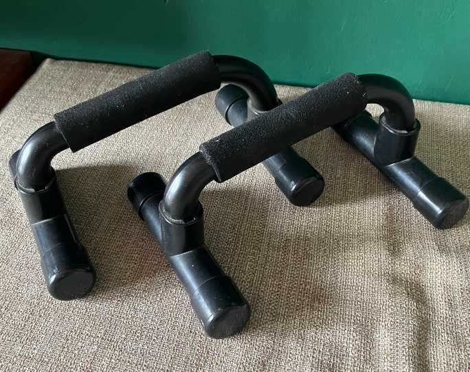 Pegas em PVC para flexões/push-ups com punho em espuma