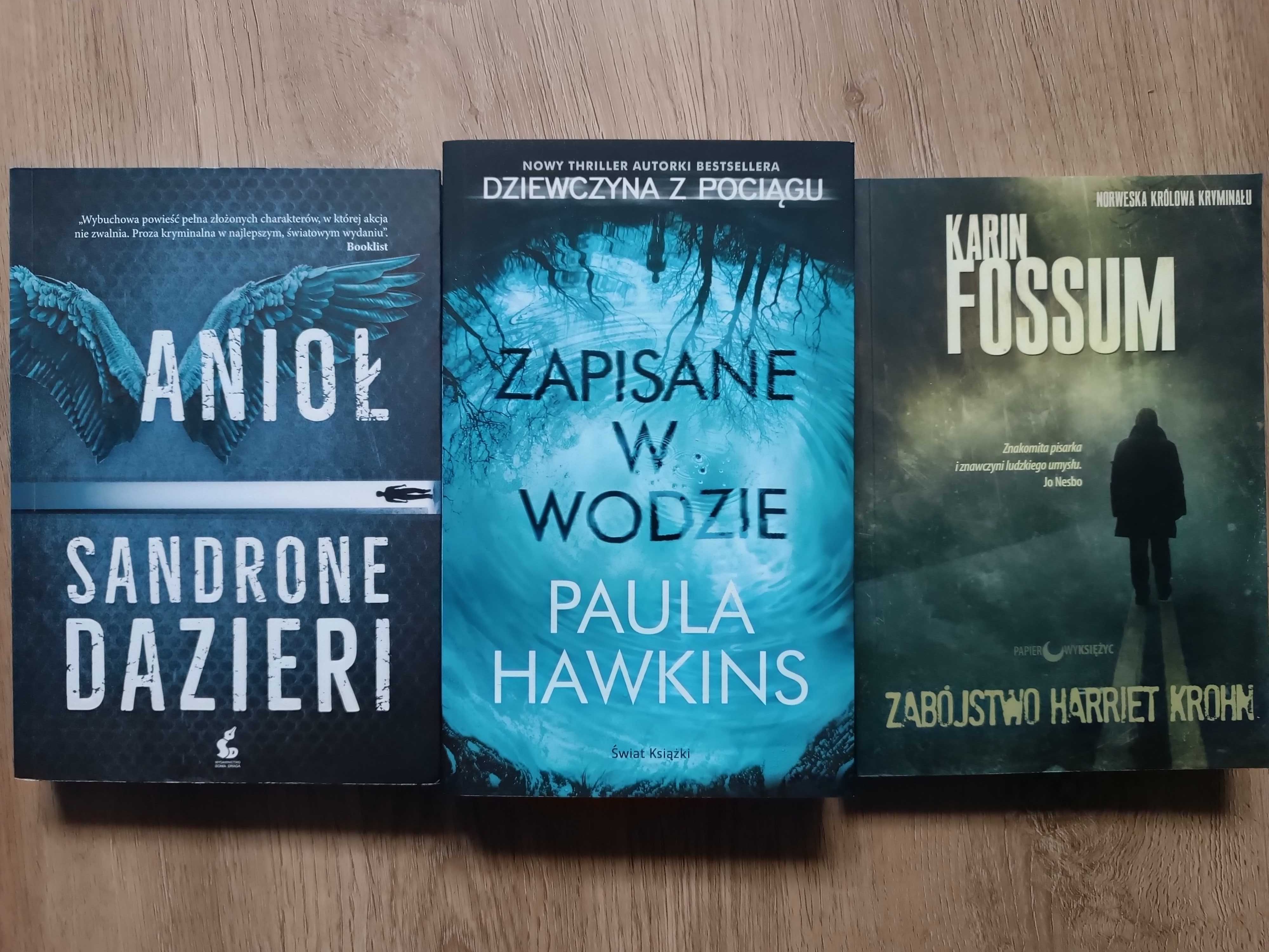 P. Hawkins, K. Fossum, S. Dazieri - 3 kryminały i thrillery