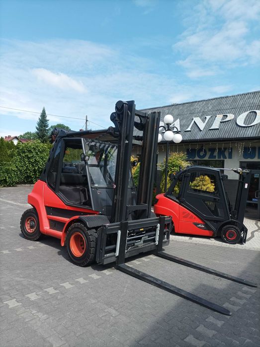 Wózek widłowy LINDE H70T widlak duplex, nowe opony, przesuw 394