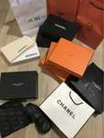 Коробки пакети пильники з карточками Chanel YSl Hermes Dior