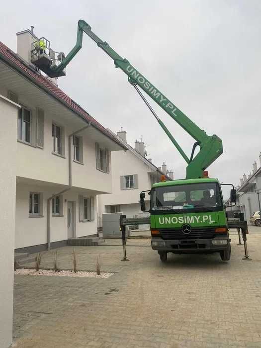 podnośnik koszowy, zwyżka ,kosz, prace na wysokościach