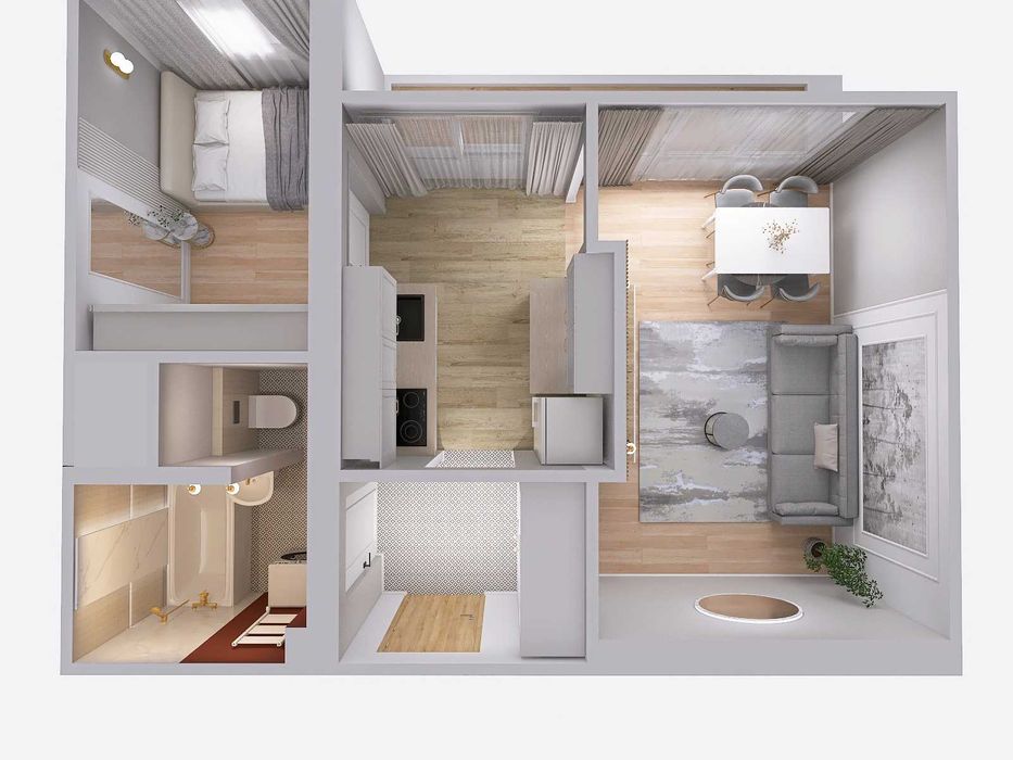 2pokoje, 1piętro,duży balkon,33m2, Żeromskiego 16 gotowe od 20.11.25r