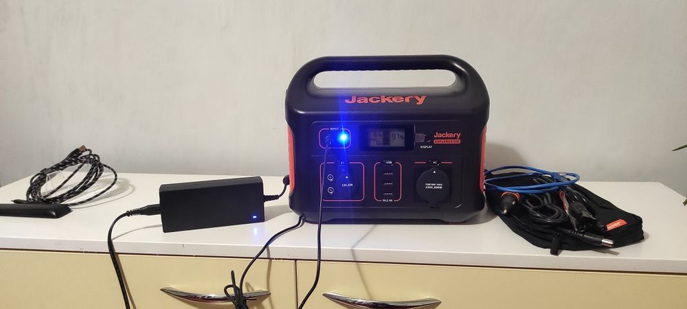 Портативна jackeri зарядна станція 500w павербанк розетка 220 вольт