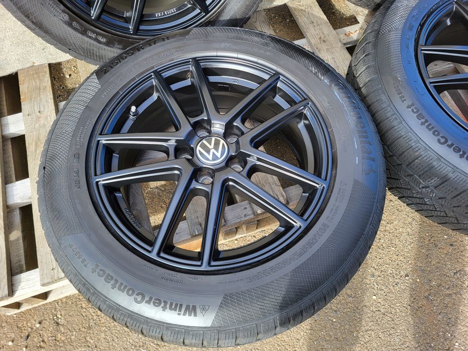 [K338] Koła zimowe 17 Cali 5x112 Continental 215/65/17 5mm VW TIGUAN