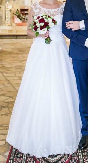 piękna suknia ślubna rozmiar 38