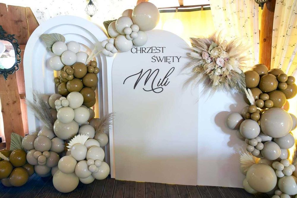 Girlanda Balonowa Ścianka 18 Urodziny Komunia Chrzest Dekoracje Balony