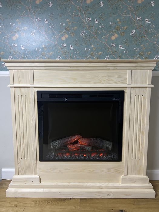 Kominek z DREWNA wkład elektryczny Dimplex eko boho rustic Wonder/LS