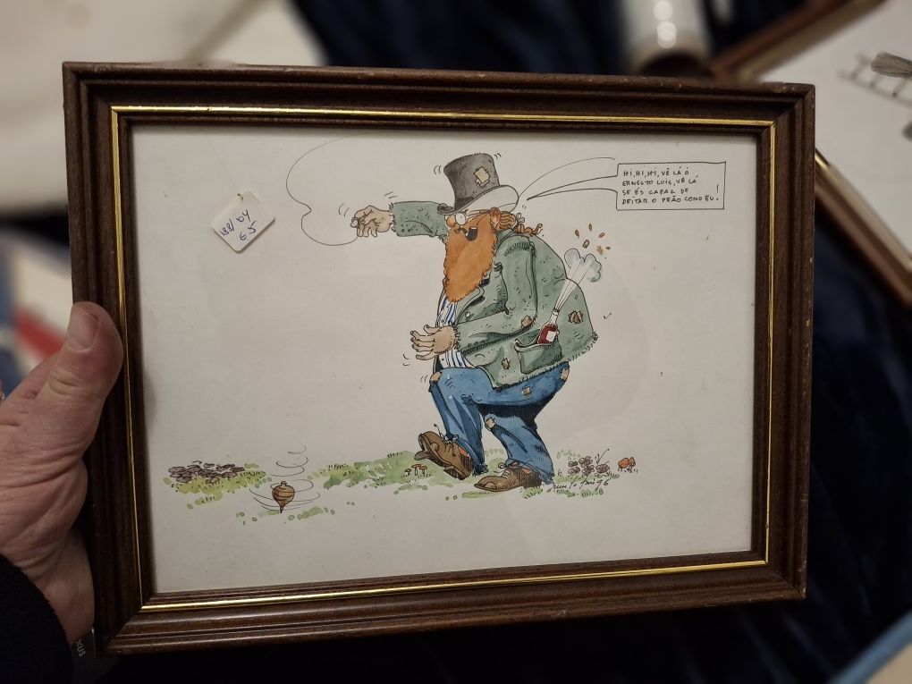 Quadro com caricatura