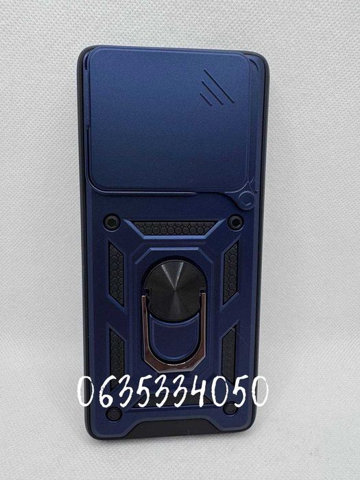 Чехол бампер для Motorola Edge 60 Fusion с кольцом под магнит