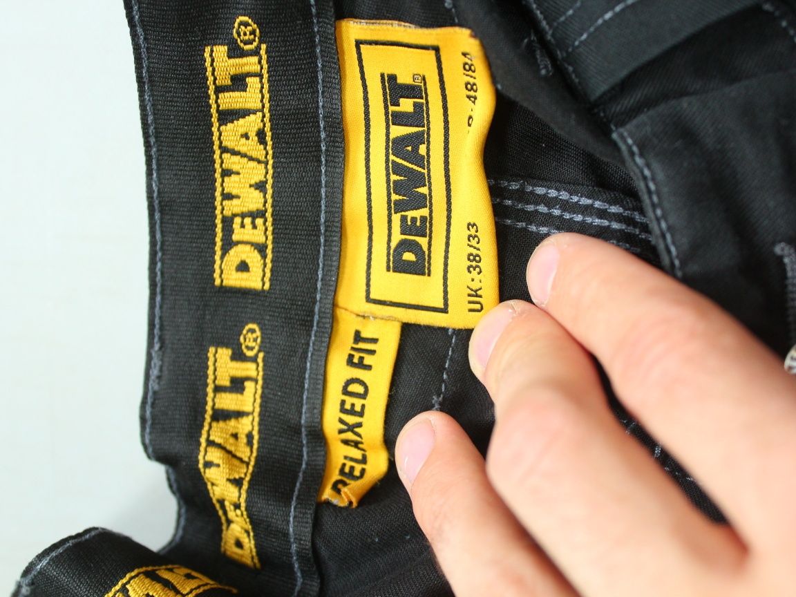 54 (38) Dewalt штани чоловічі робочі чорні будівельні штаны рабочие XL