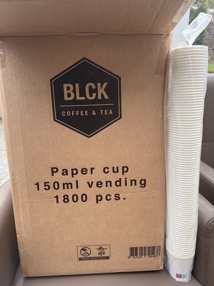 Okazja cenowa kubek kubki eco BLCK firmowe do kawy herbaty faktura