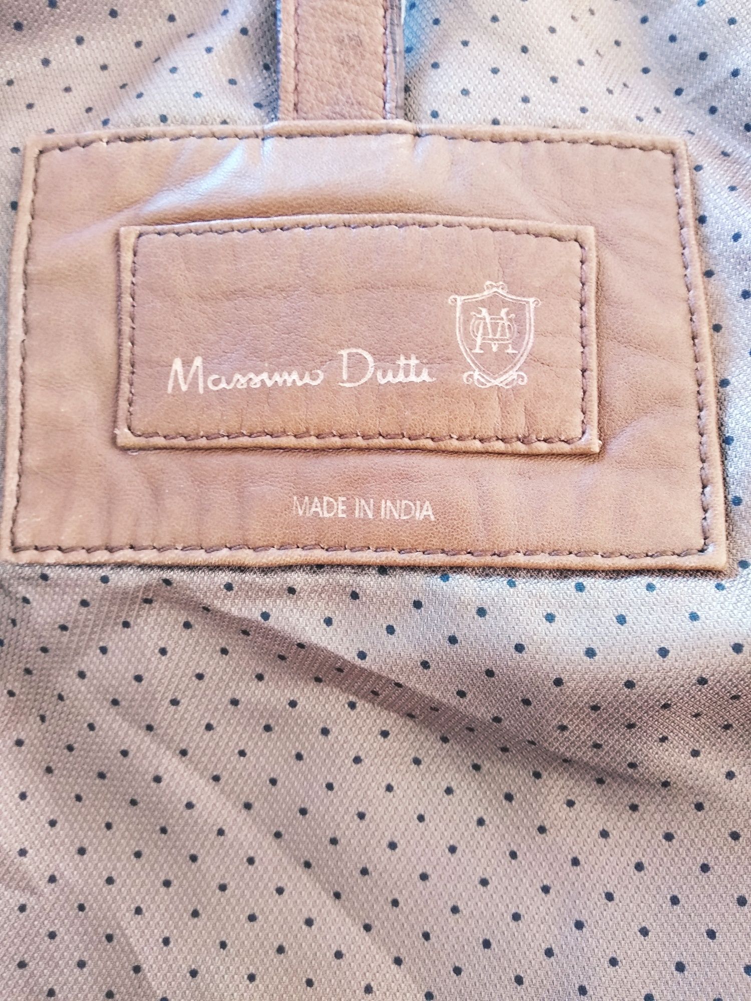 Куртка кожаная Massimo Dutti XL