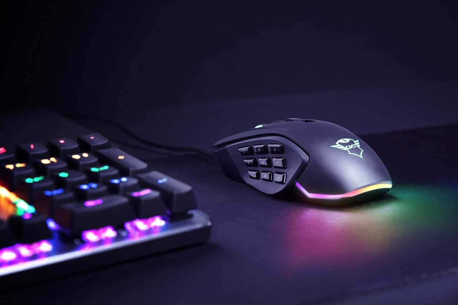 Myszka przewodowa dla graczy Trust GXT 970 Morfix RGB wymienne boki