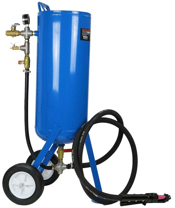 BASS POLSKA Piaskarka Syfonowa 50l Mobilna Maska Dysze Zestaw BP4254