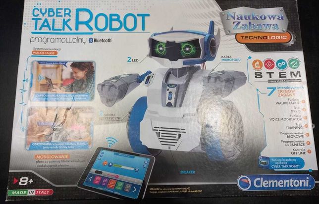 Clementoni Zestaw naukowy Mówiący Cyber Robot 8+